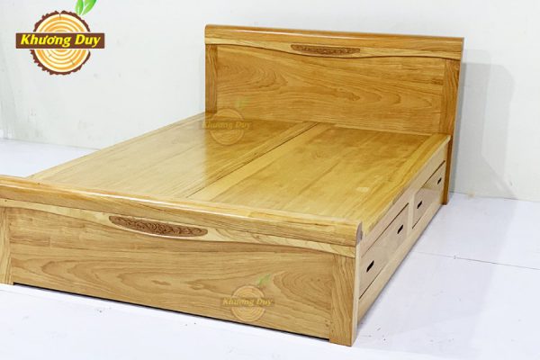 Giường gỗ cao cấp , giường gỗ gõ đỏ có ngăn kéo - phản liền,giường ngủ 2 ngăn kéo gỗ gõ đỏ,