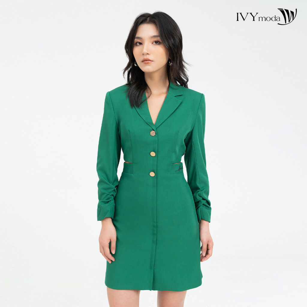 [10.10 -12.10 | VOUCHER 10% ĐƠN 499K] Đầm vest eo cut-out IVY moda MS 48B9456
