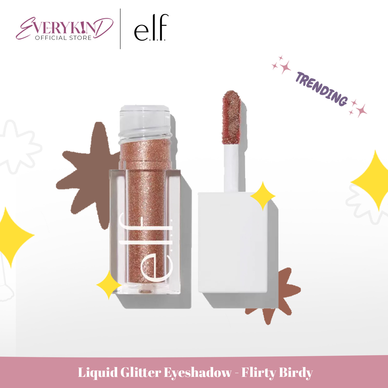 E.l.f., Liquid Glitter Eyeshadow, Flirty Birdy