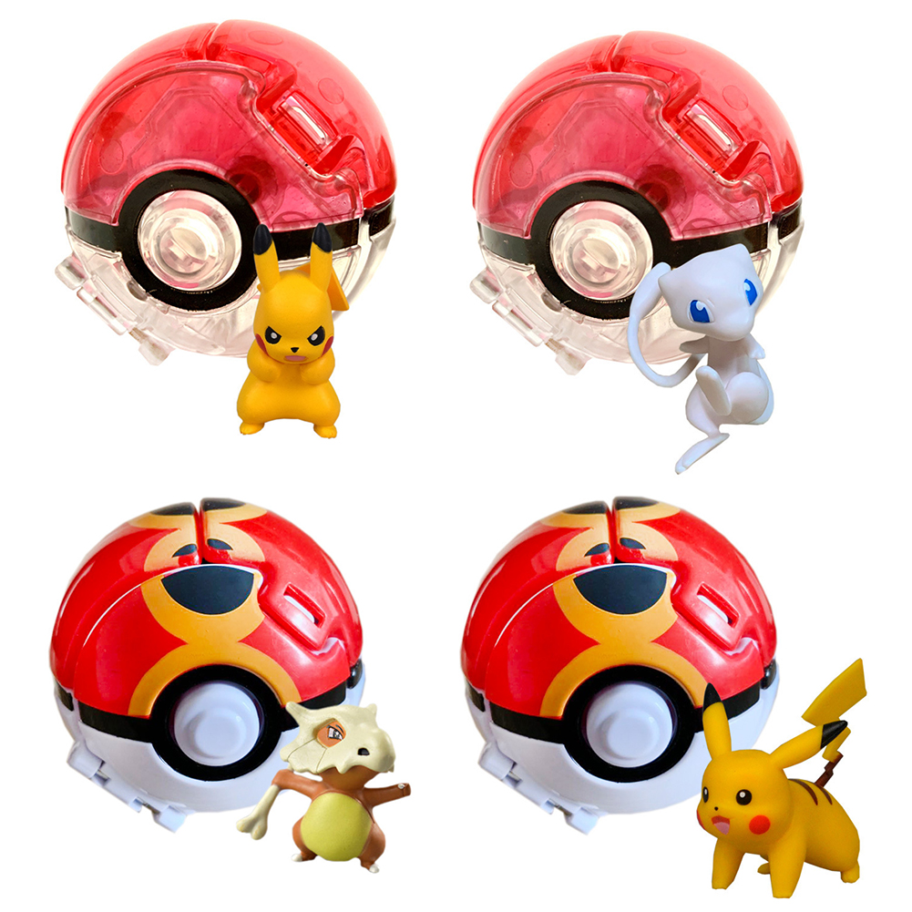 SF 15 Styles Pokemon Elf Ball Anime Figure Pikachu Charizard Pocket Monster Variant Pokemon Elf Ball Toy Action Model Gift. 