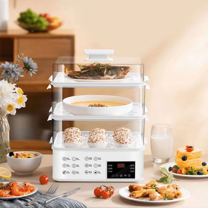 XIAOMIMIJIA Electric steamer household all-in-one multi-functional large-capacity multi-layer steamer electric steamer timer steamer