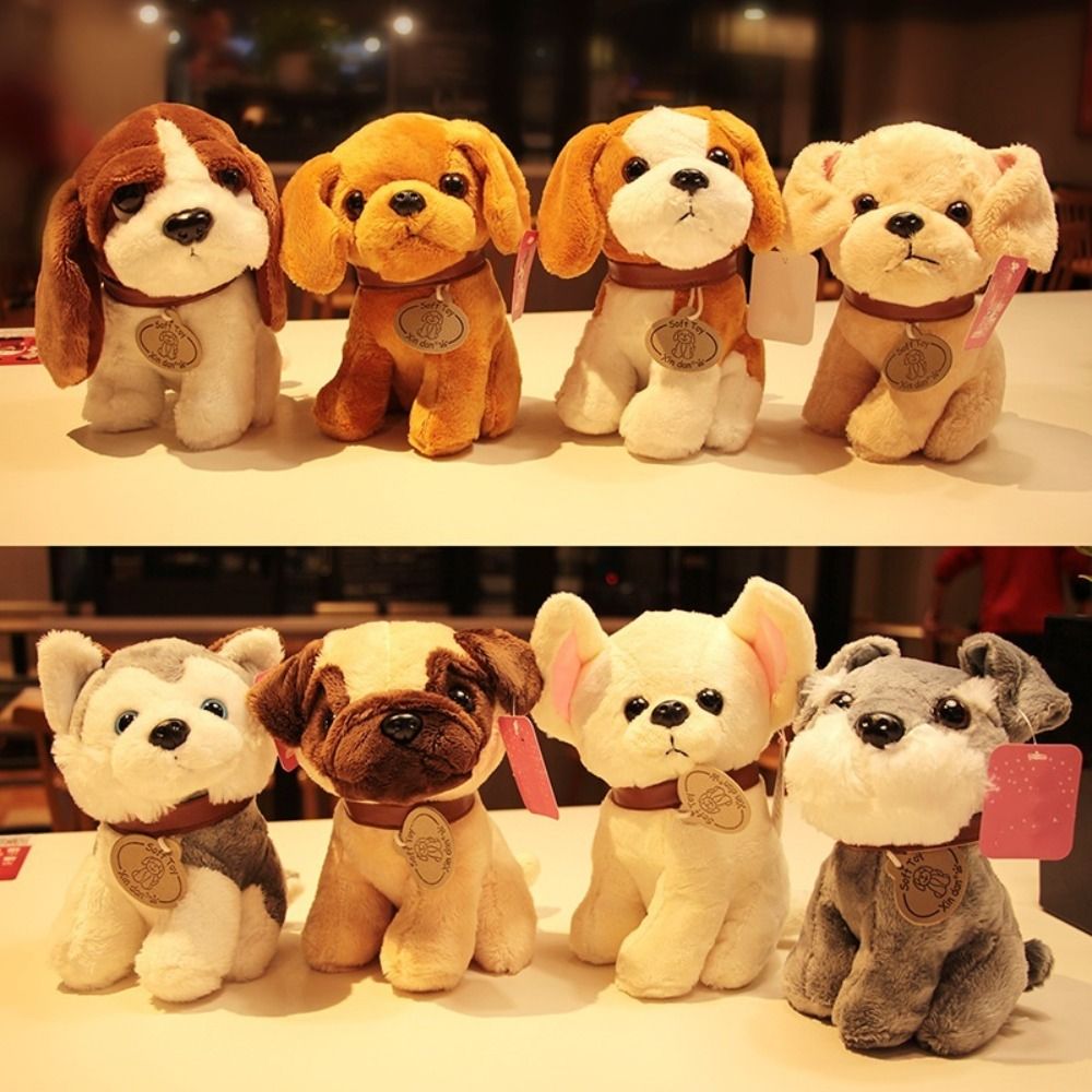 Delicate Stuffed Animal Dog Plush Toys Retriever Puppy Husky Stuffed ...