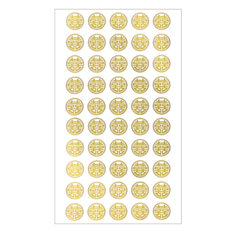 🔥Wedding Mini Gilding Hi-Word Stickers Pvc Non-drying Adhesiv Chinese ...