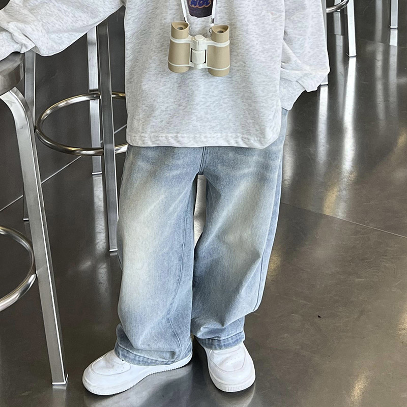 LS Boys ripped jeans new Korean style soft pants