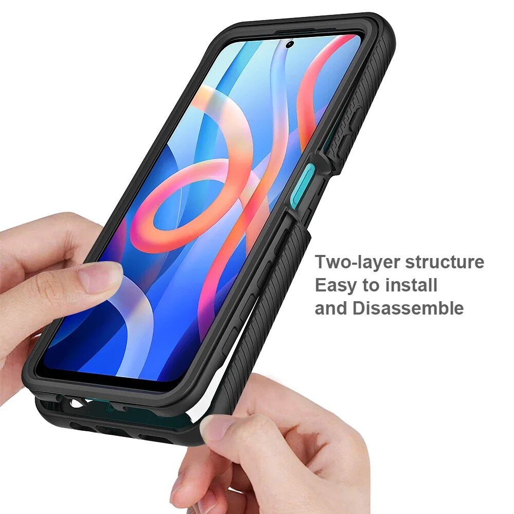 NEW%20For%20Poco%20C65%20X6%20X5%20X3%20Pro%205G%20Crystal%20Case%20Hard%20Silicon%20Bumper%20360%20Protect%20Back%20Panel%20Xiaomi%20Poco%20M5S%20X3%20NFC%20X%203%20Shockproof%20Cover%20-%20Image%204