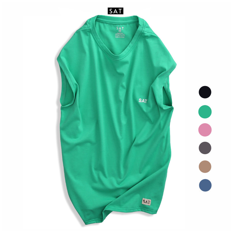 [HCM]Áo Tank Top Trơn SAT Xanh Ngọc Cao Cấp - SAT