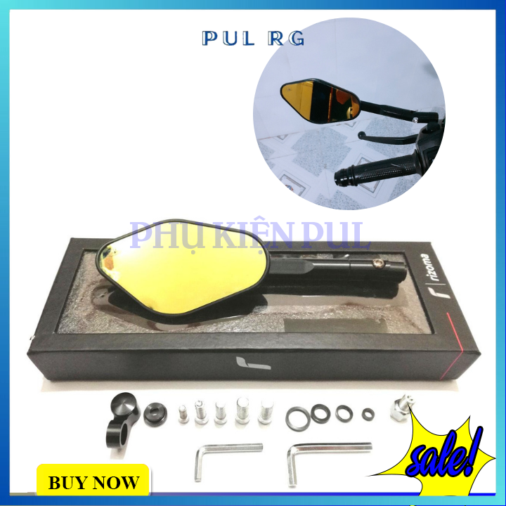 Gương xe máy thời trang Rizoma Elisse 1 cái trái màu cán xoay 360 cho xe Wave AB Airblade SH SH Mode