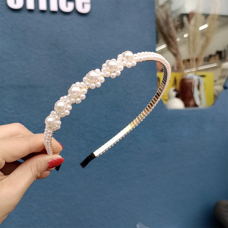 Băng đô bờm cài tóc đính đá sang trọng tiểu thư