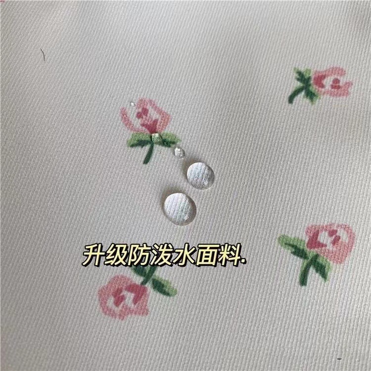 School bag, women's ins, Korean girl, small fresh literary student, backpack, tulip, floral, college-style backpack.