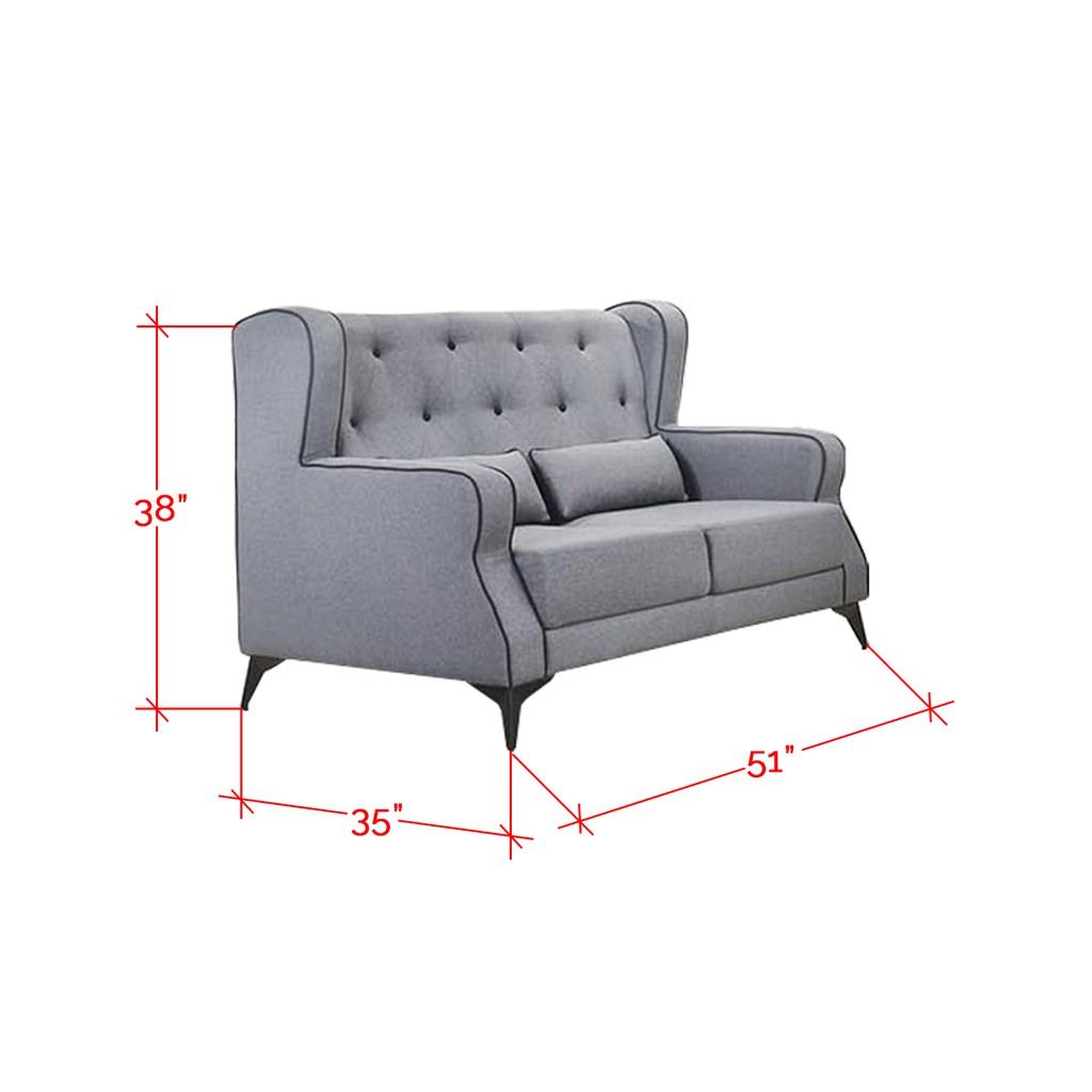 high back loveseat sofa