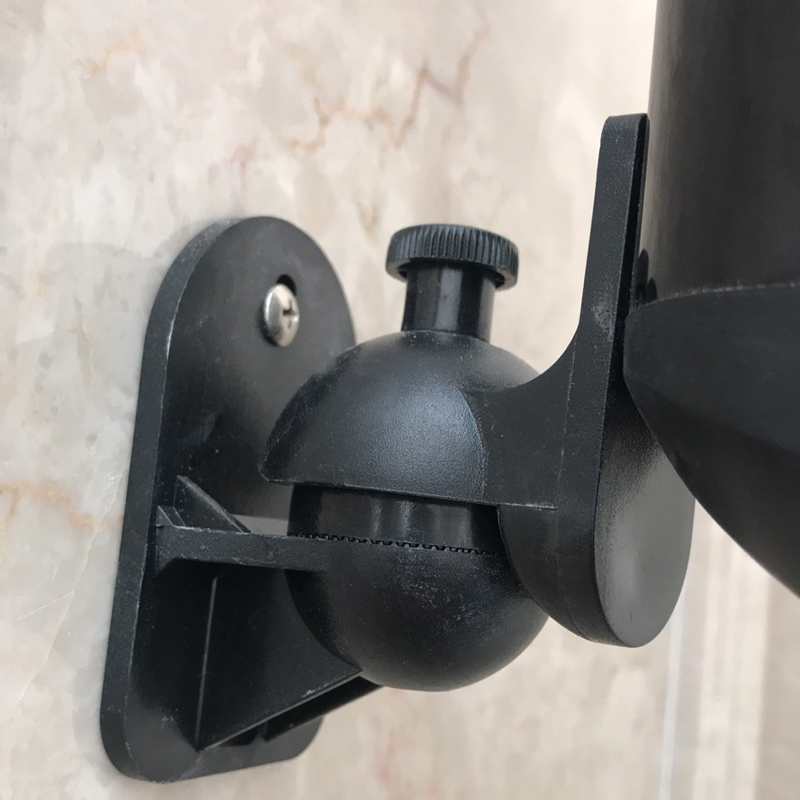 4PCS Universal Speaker Wall Mount Bracket Ceiling Stand Clamp with Adjustable Swivel and Tilt Angle Rotation