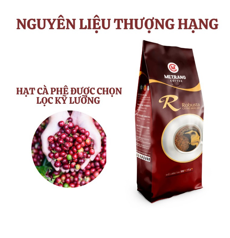 Cà Phê Mê Trang (100% Hạt Rosbust xay Sẵn)