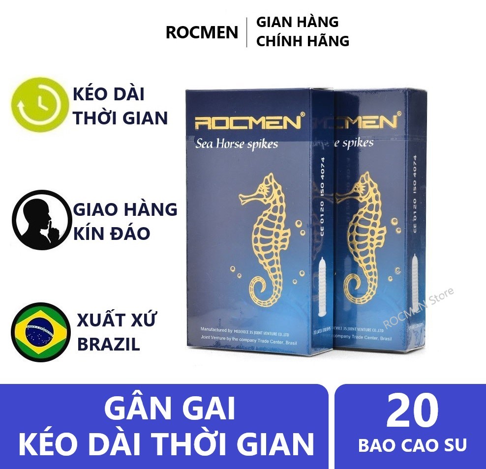 ( HCM ) FREESHIP Combo 2 hộp Bao cao su ROCMEN (20 chiếc)