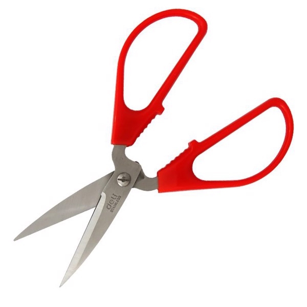 (1 Cây) Kéo cắt thùng văn phòng 170mm Deli 6036