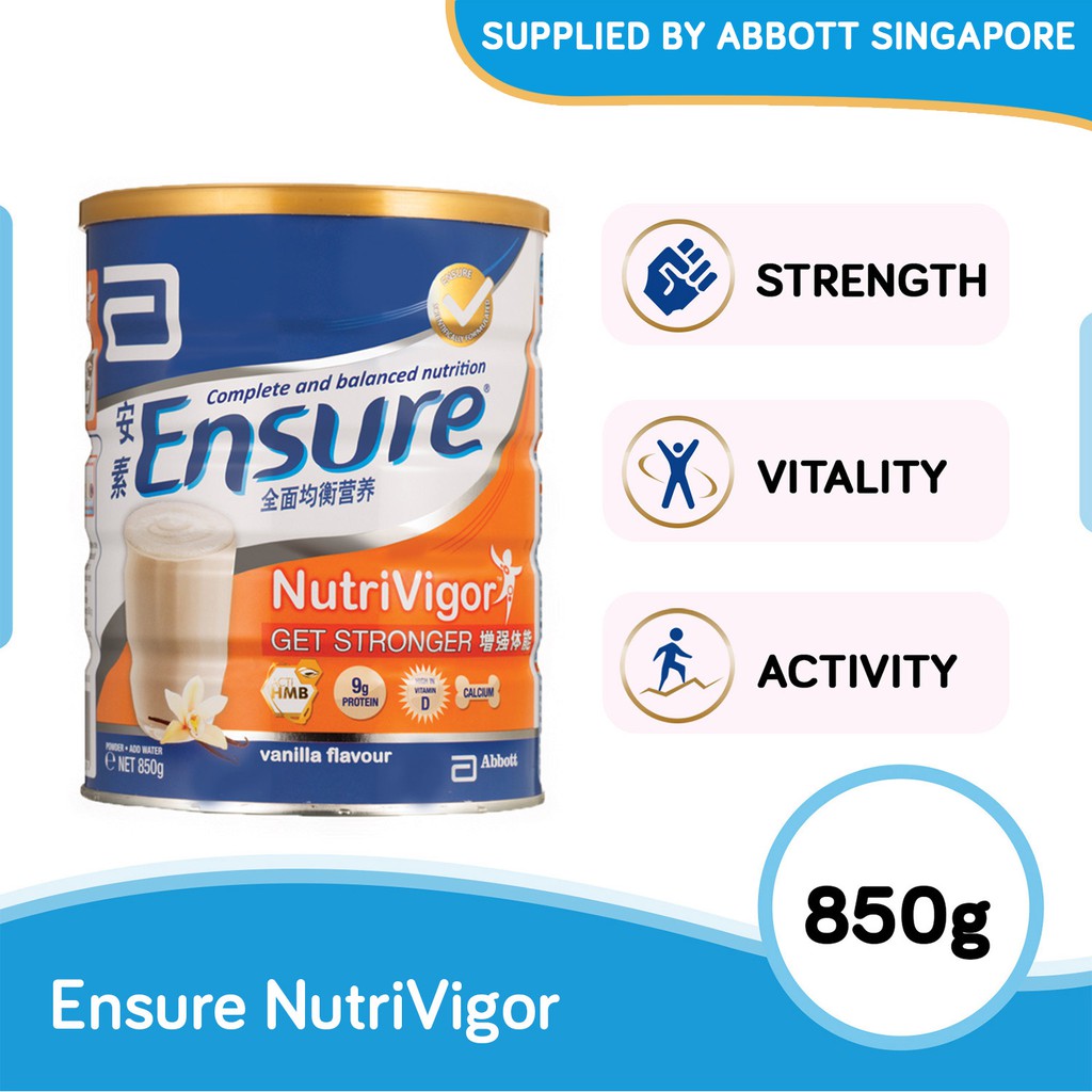 Ensure NutriVigor Nutrition Powder for Adults 27 Vitamins and Minerals Prote 
