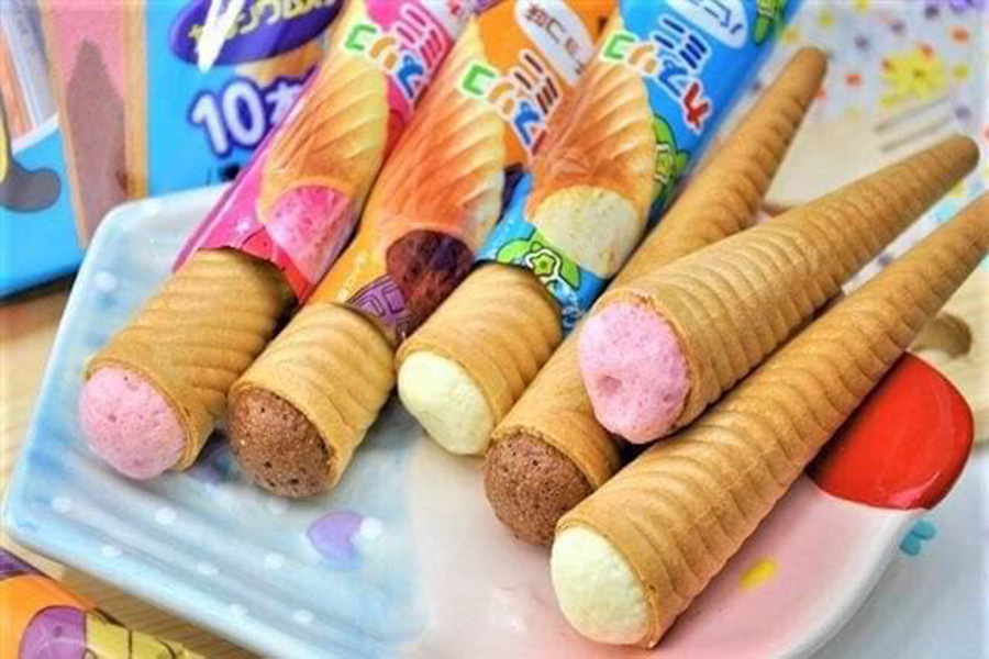 Bánh ốc quế Glico Nhật gói 10 cái ( date 12/22 )