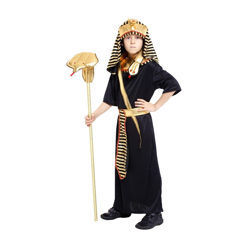 Halloween Costumes Boy Girl Ancient Egypt Egyptian Pharaoh Cleopatra Prince Princess Costume For Children Kids Cosplay Clothing