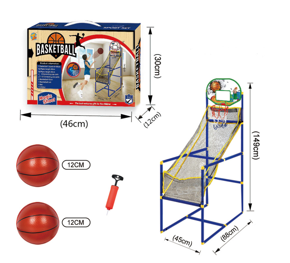 Basketball Ring and Board Set Basketball Arcade Game for Kids Single