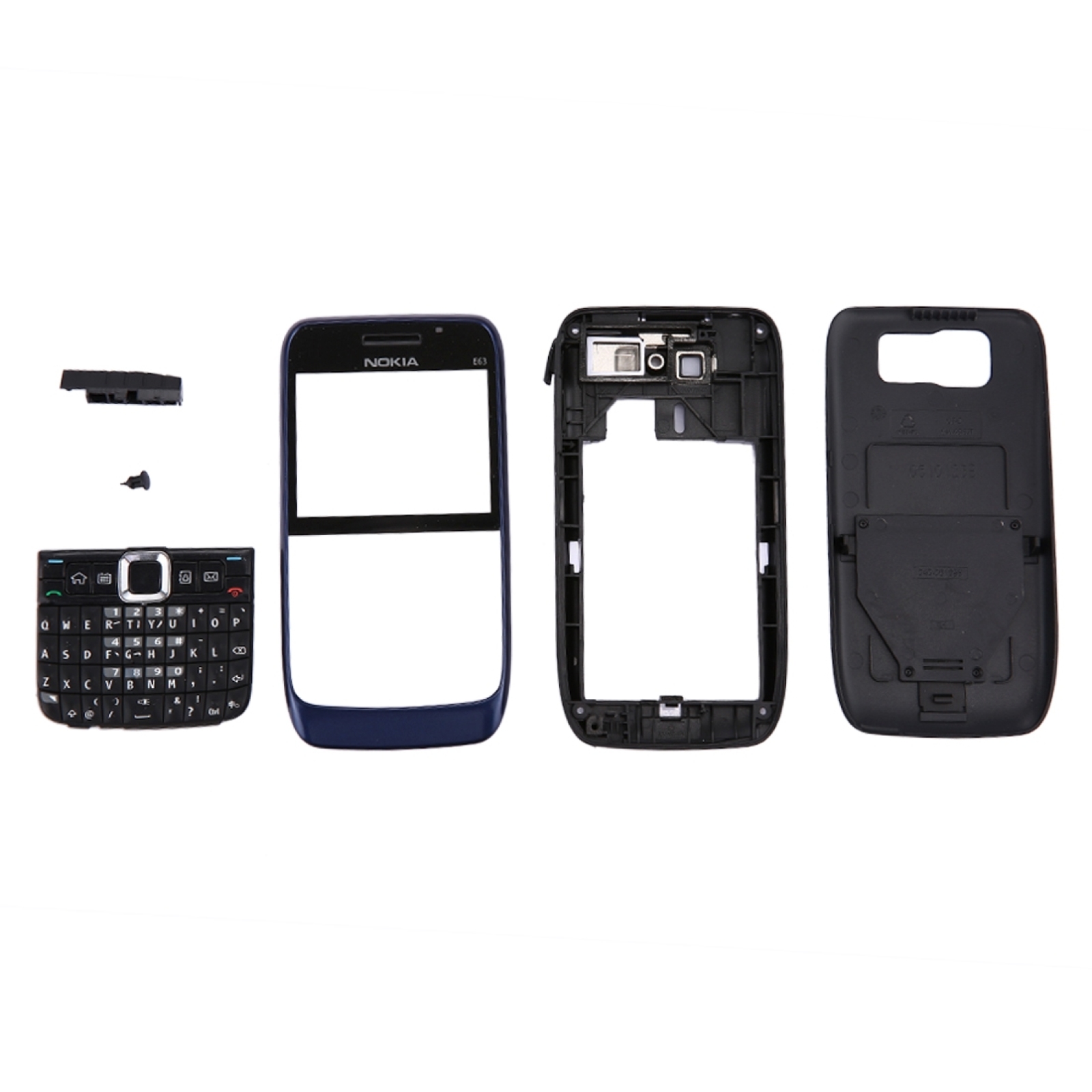 Repair Online [Đang Giảm Giá] Vỏ Bọc Đầy Đủ (Nắp Trước + Viền Khung Giữa + Nắp Sau + Bàn Phím) Cho Nokia E63