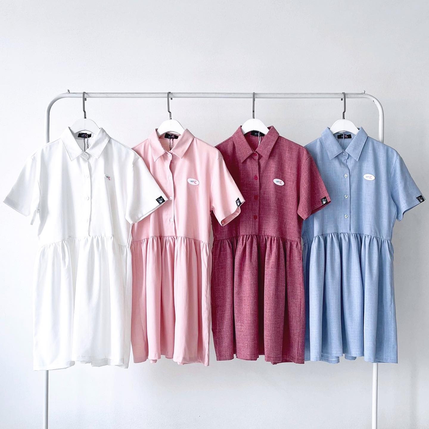 UPZ Đầm Babydoll Logo Chữ (4 Màu)