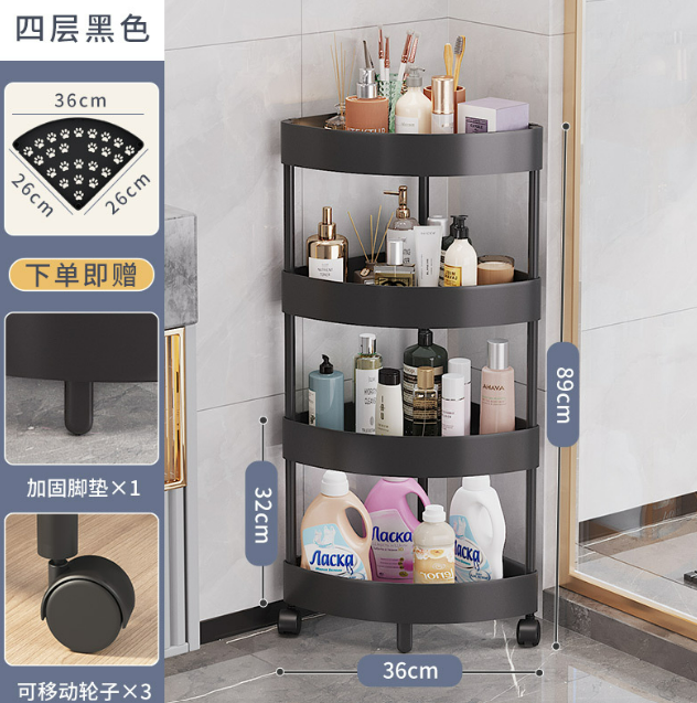 Toilet Corner Triangle Rack MultiLayer Bathroom Toilet Bathroom Corner