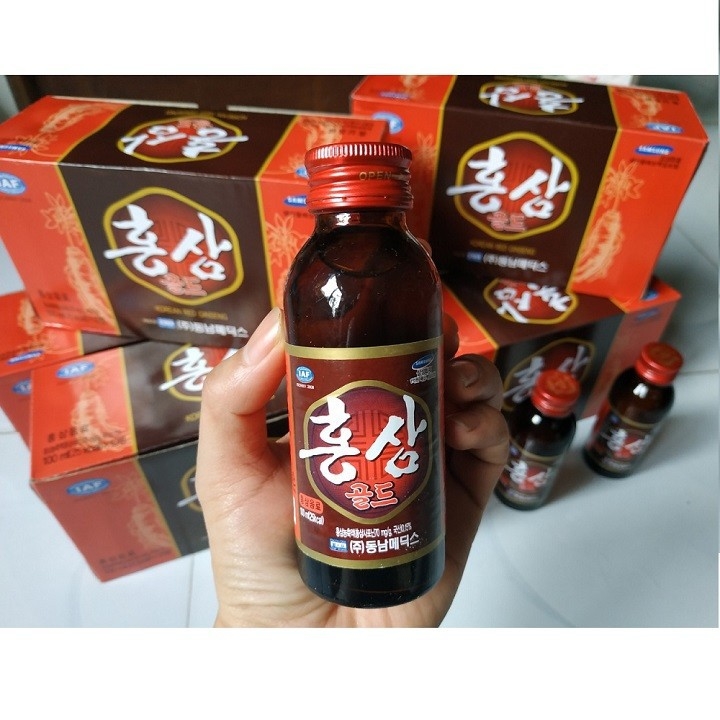 Nước hồng sâm Hàn Quốc hộp 10 Chai X 100ml
