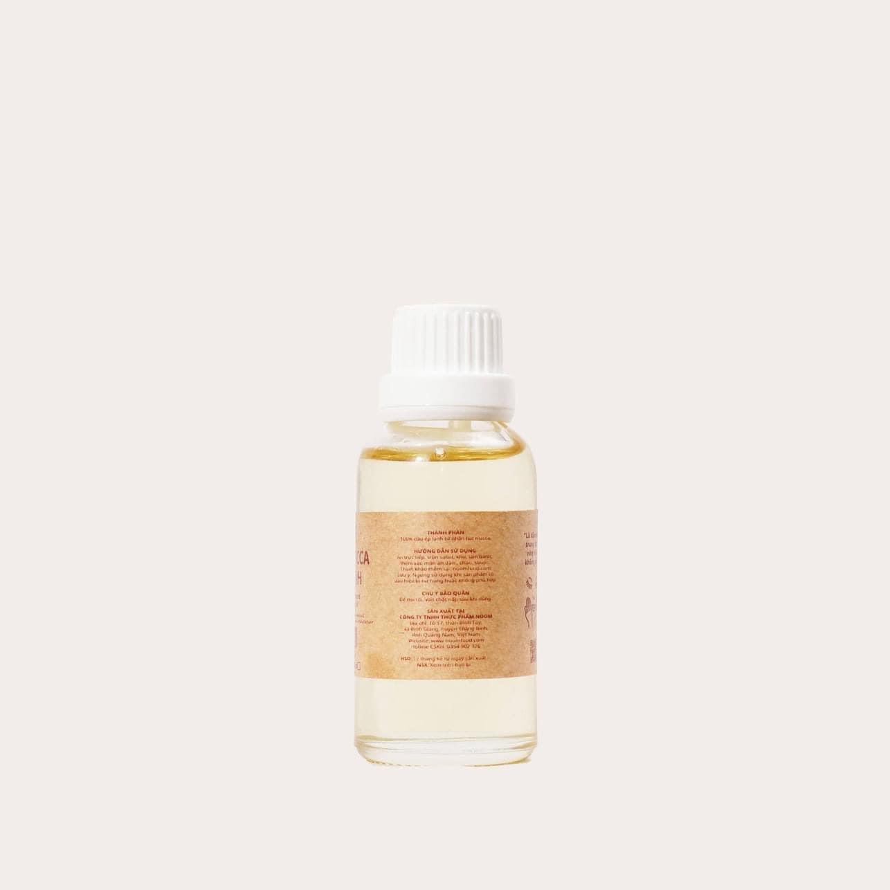 Dầu hạt Macca ép lạnh Noom (cold pressed/ extra virgin Macadamia oil Noom)