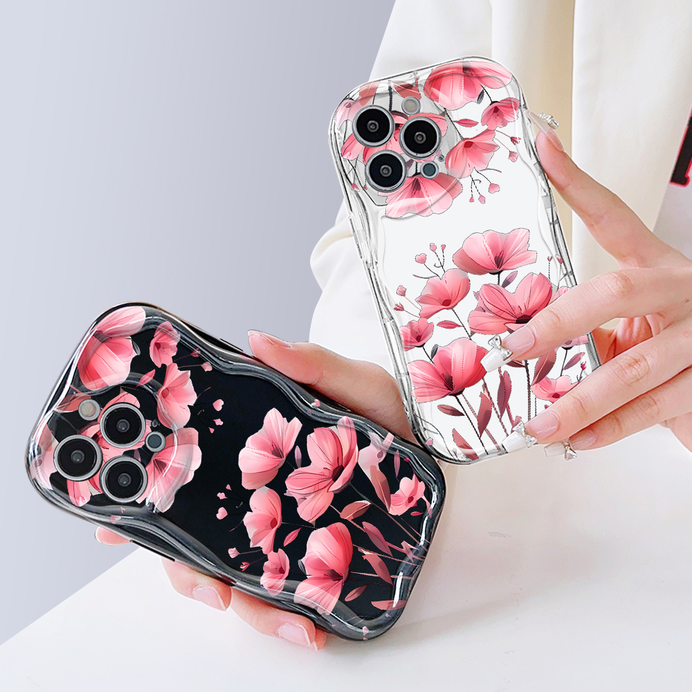 FELMYST%20for%20OPPO%20A5%202020%20A9%202020%20Back%20Cover%20Pink%20Flowers%20Pattern%20Soft%20Texture%20Wavy%20Edge%20Silicone%20Phone%20Case%20-%20Image%207