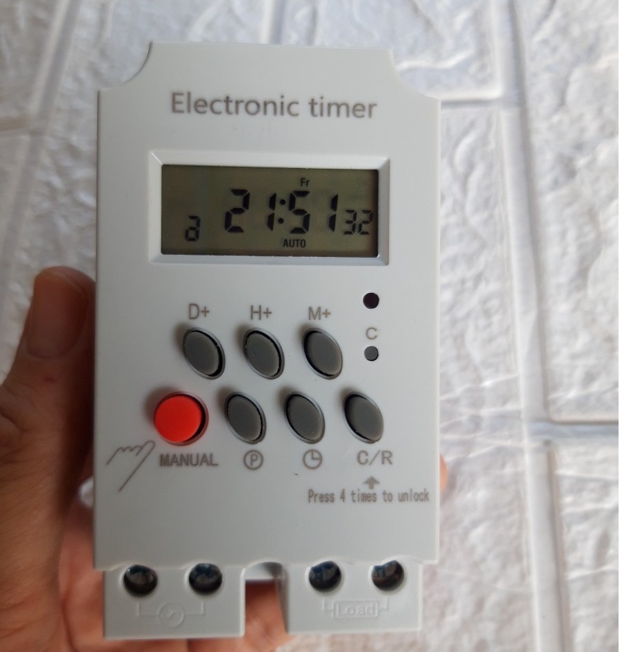 Bộ điều khiển phun sương tự động (van điện từ 8ly coil dây ĐỒNG + hẹn giờ tắt mở)