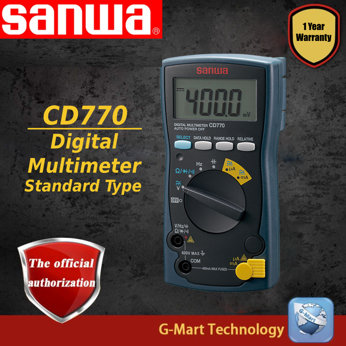 SANWA CD770 Digital Multimeter AC/DC Voltmeter | Lazada