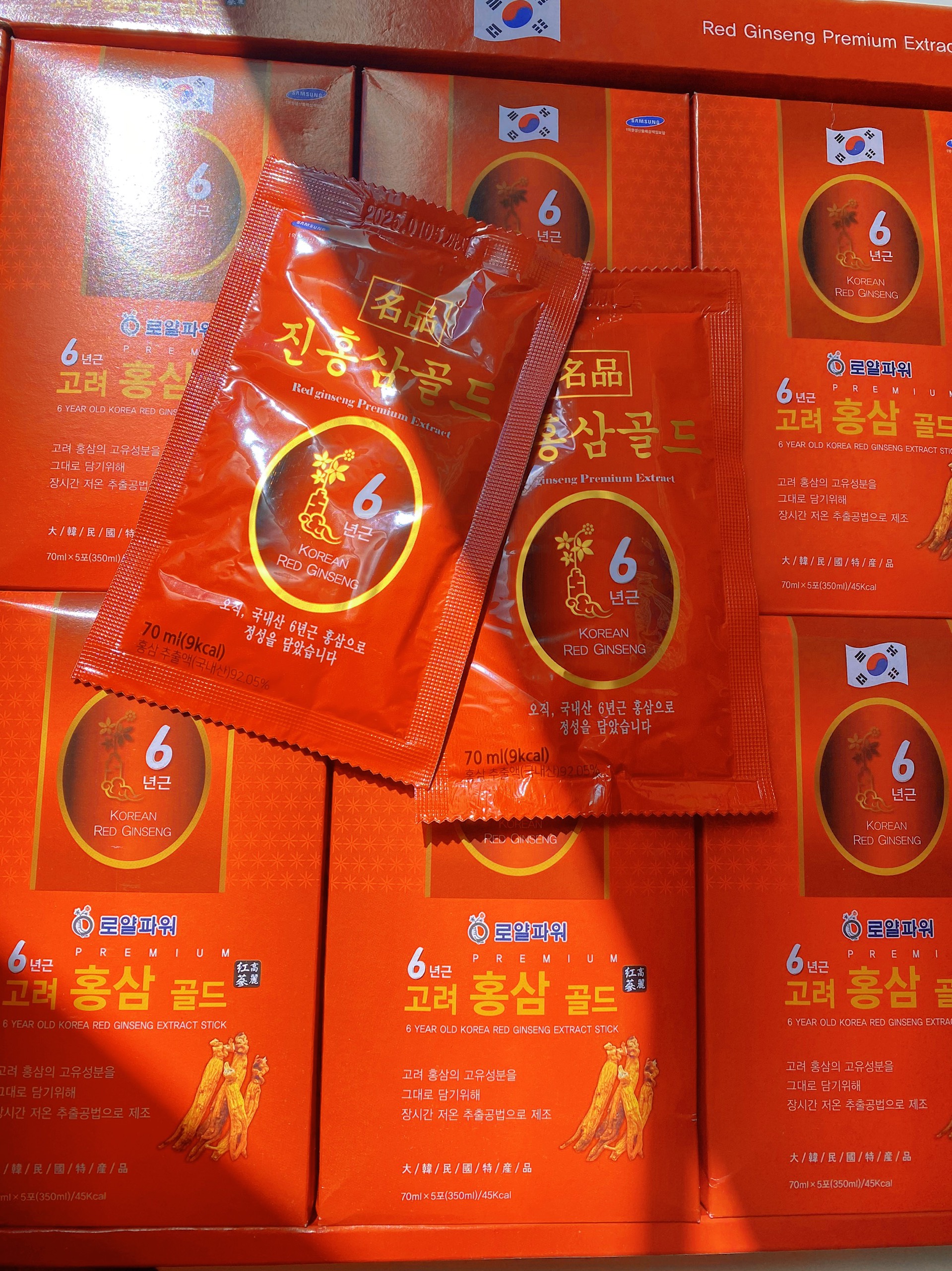 Lẻ 1 gói nước hồng sâm 6 năm tuổi korean red ginseng cao cấp hàn quốc