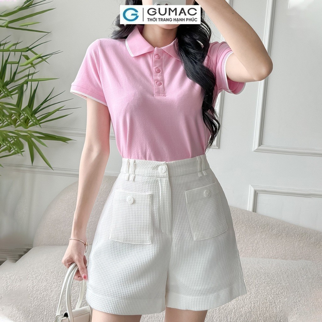 [20H 6.7 - 9.7| Voucher 10-18%] Quần short kiểu túi đắp GUMAC SHE03007