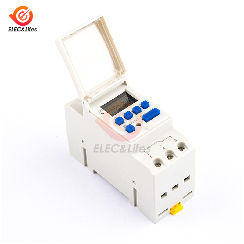 Electronic Weekly 7 Days Programmable Digital Time Relay Timer Switch ...