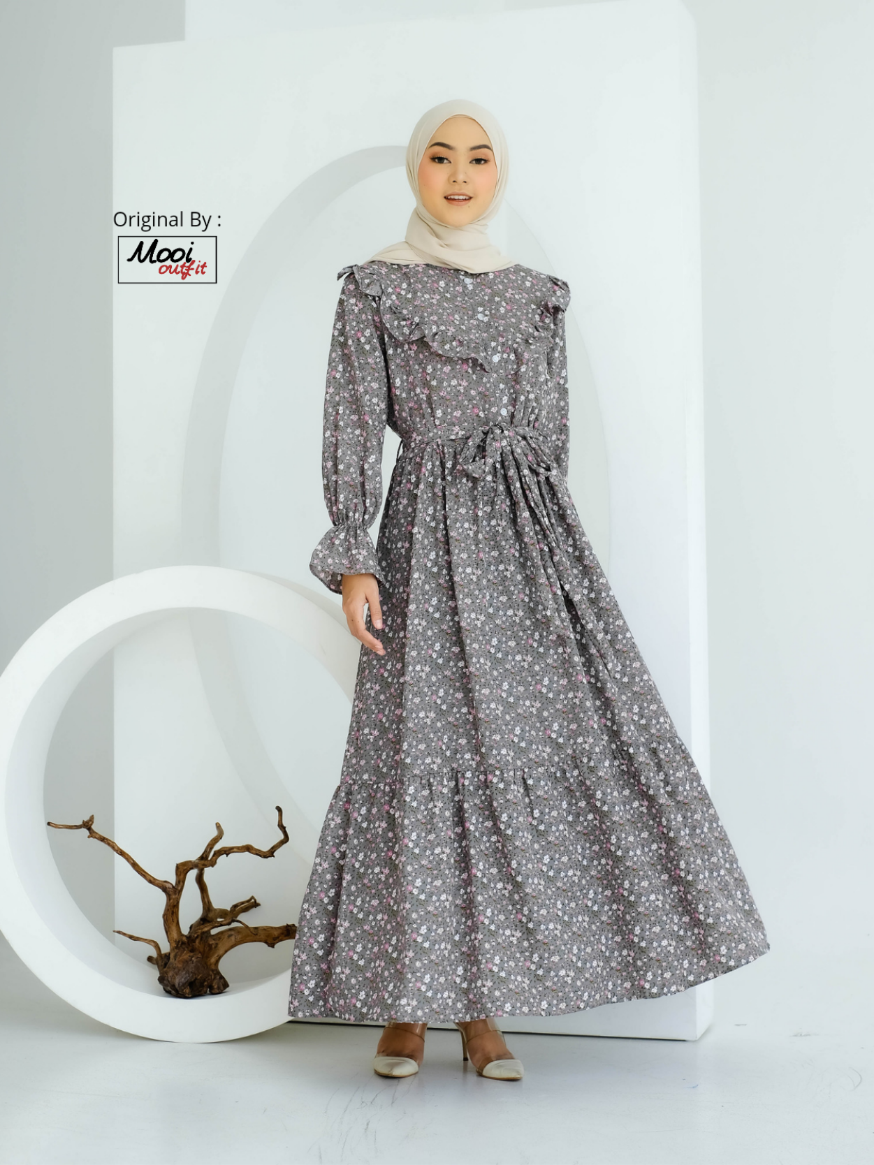 Gamis Oversize Ld 120 - Gamis 2024 Modern Lebaran Mewah Kekinian Jumbo