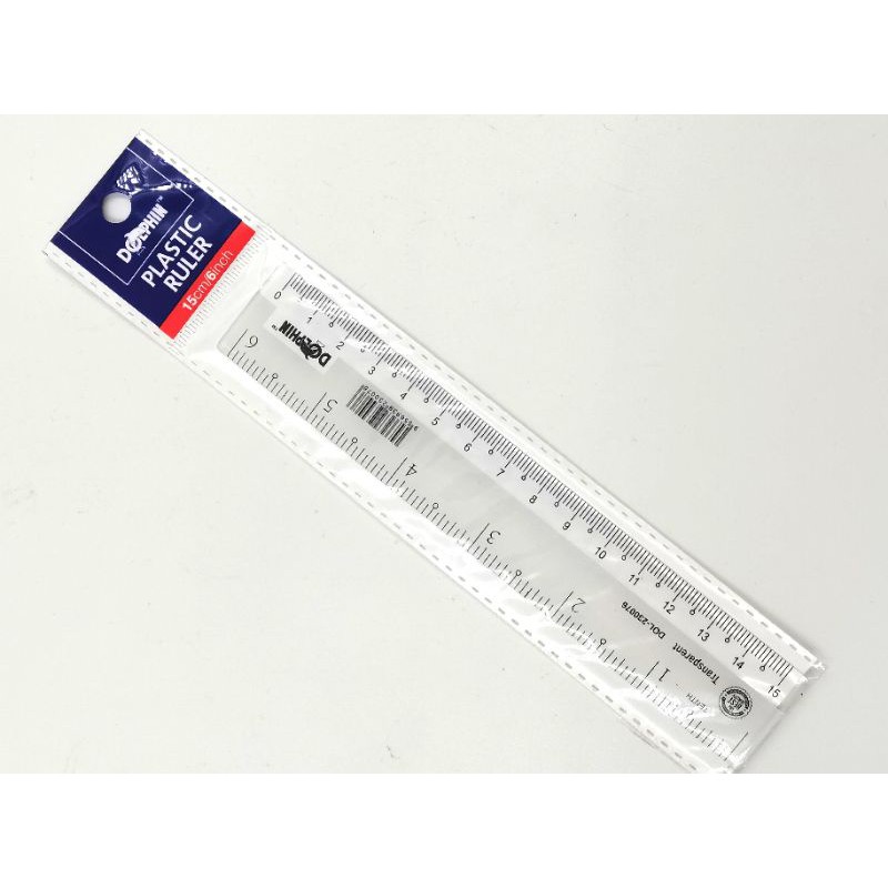 Dolphin Plastic Ruler Transparent DOL-230076 | Lazada
