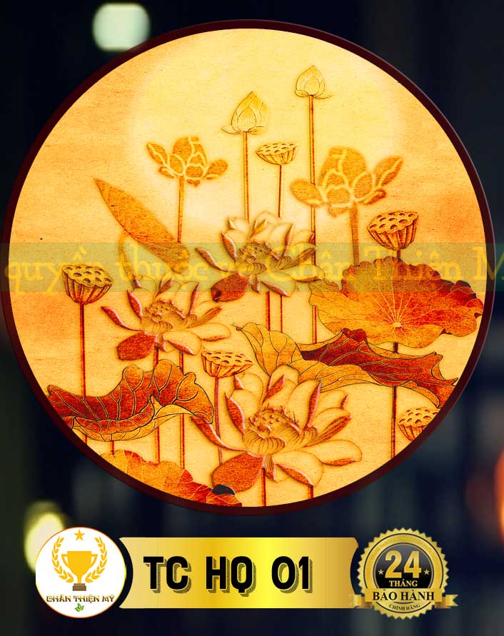 Đèn thờ hào quang trúc chỉ in mẫu 01-06 | thiết kế cao cấp chuẩn phong thủy | chanthienmy.asia