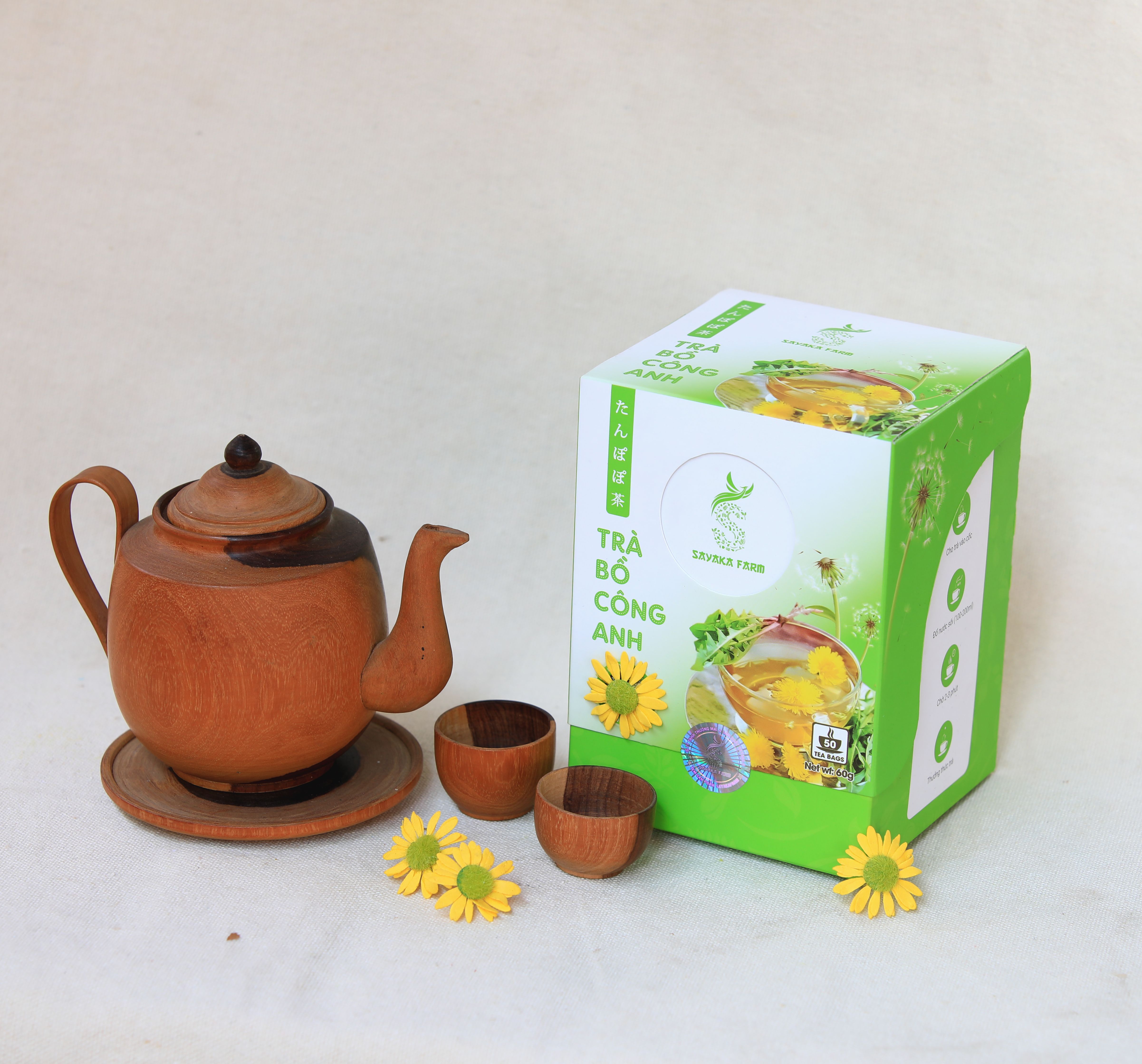 TRÀ BỒ CÔNG ANH ,XẠ ĐEN - SAYAKAFARM (loại 50 túi lọc)
