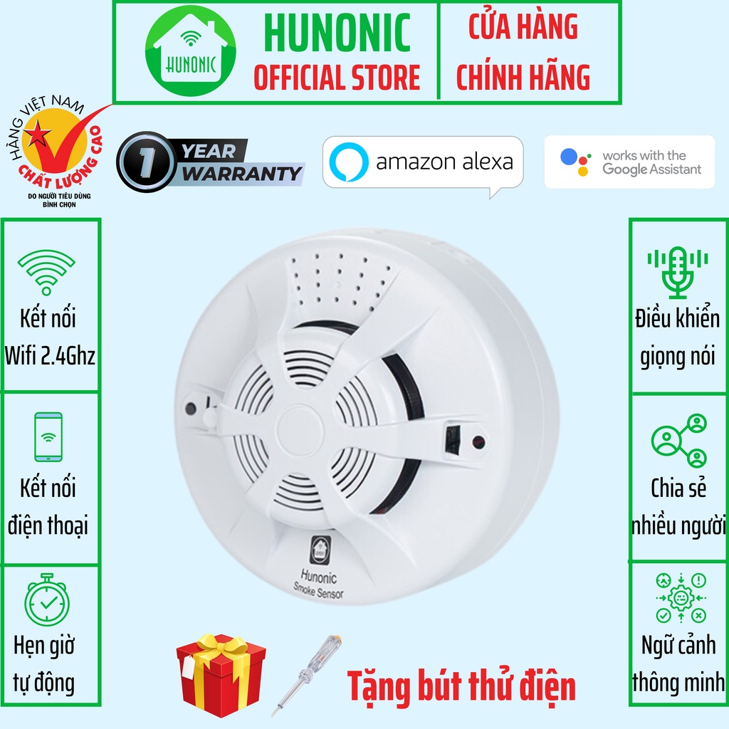 Bộ Cảm Biến Khói Hunonic Smoke Sensor