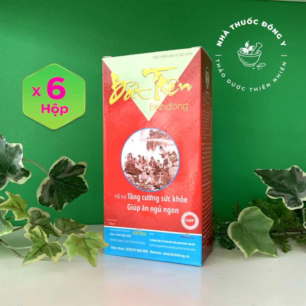 Combo 6 chai Bát tiên Bình Đông - Giúp bồi bổ cơ thể, tăng cường sức khỏe - chai 280ml