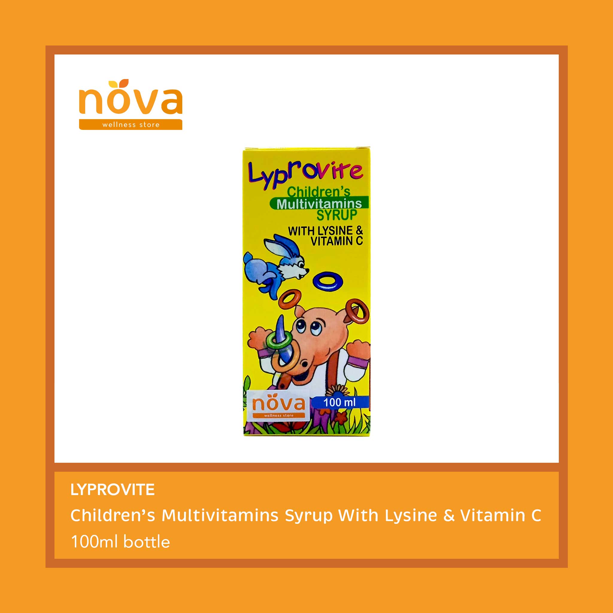 Lyprovite Children's Multivitamins Syrup With Lysine & Vitamin C 100ml