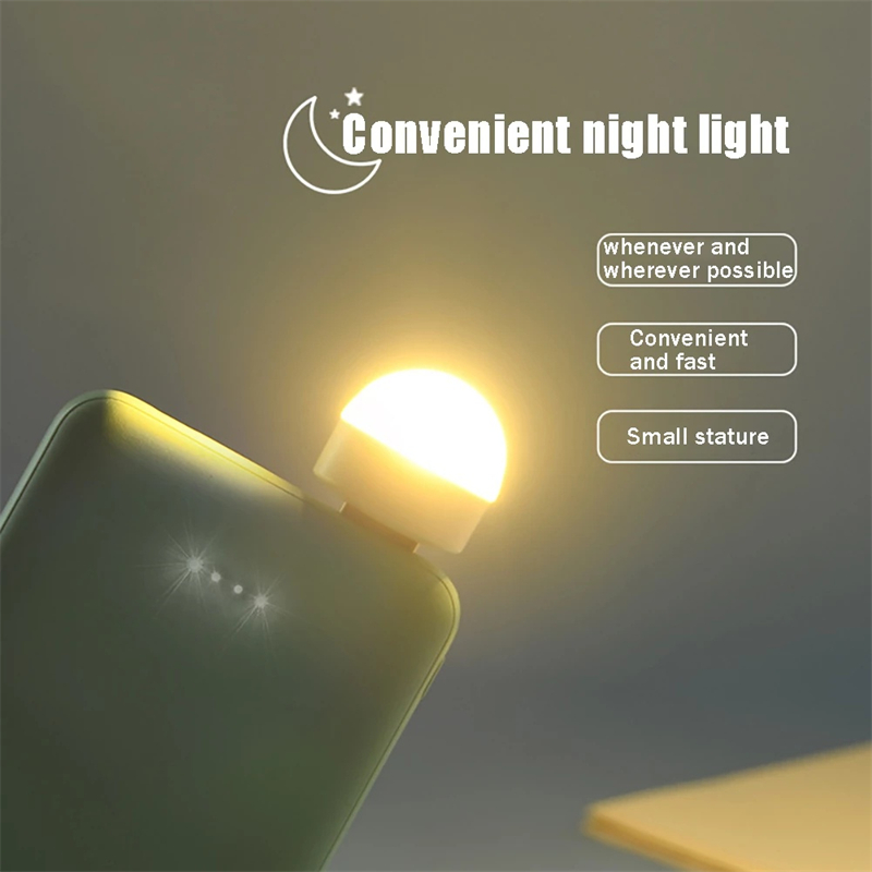 Đèn Ngủ Cắm USB Đèn LED Đọc Sách Bảo Vệ Mắt Tiện Dụng Đèn Phòng Tắm Phòng Ngủ