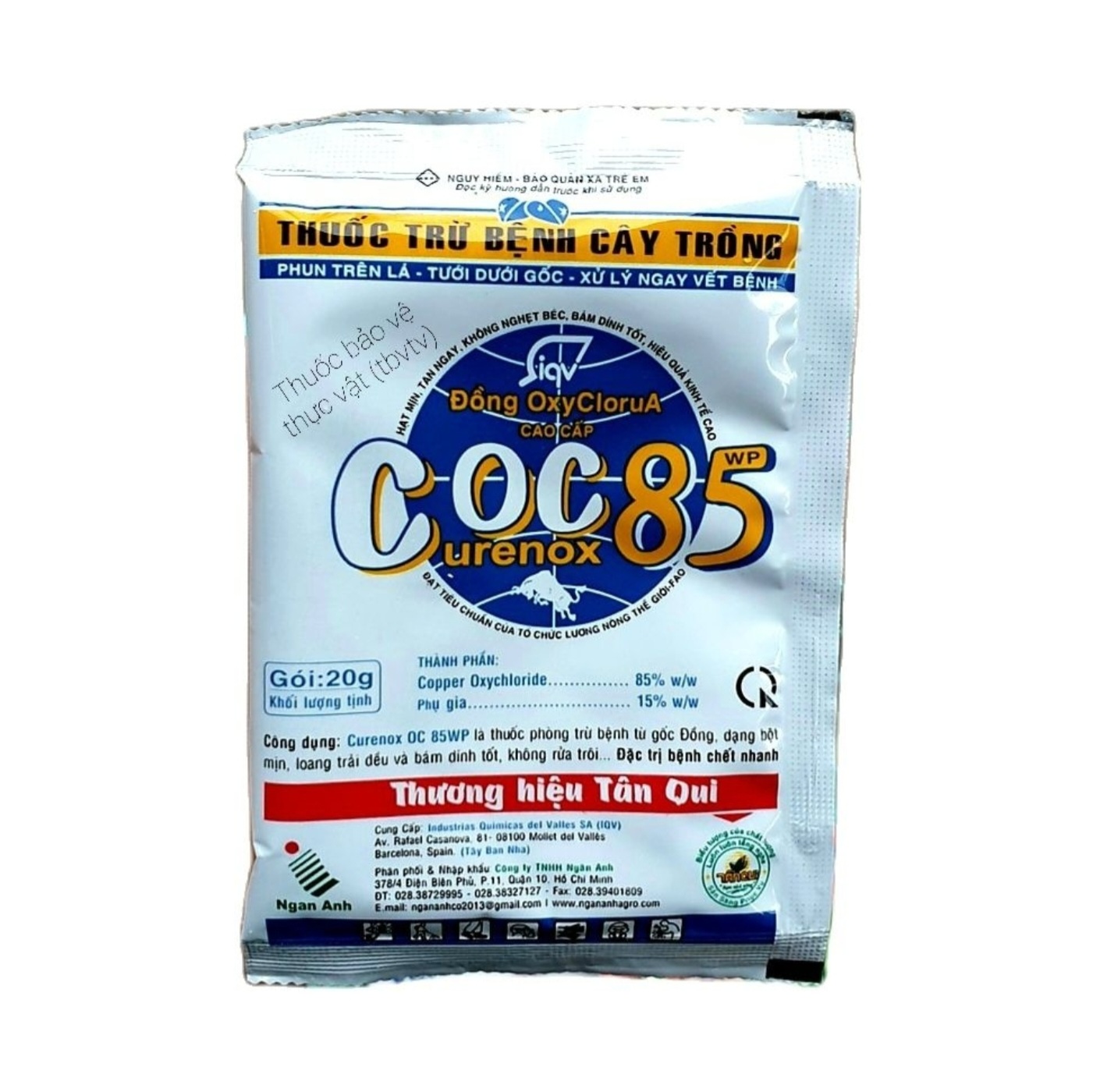 (Combo 5 gói)💎 Thuốc trừ bệnh cây trồng COC 85 (20gr)💖 Chết nhanh, nấm hồng, rỉ sắt, sương mai..