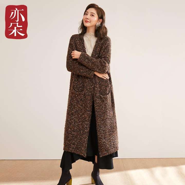 ankle length sweater coat