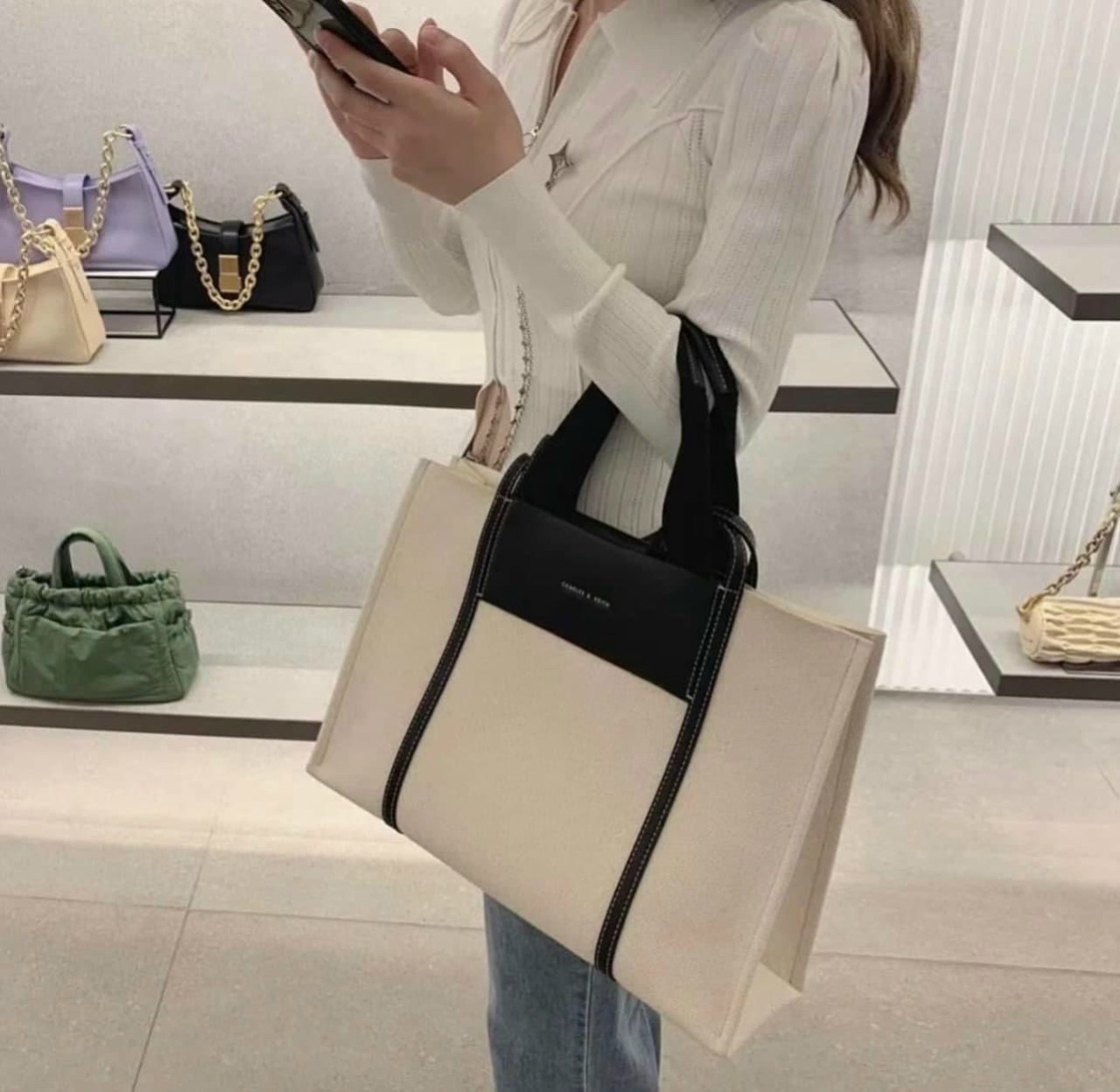 Túi kẹp nách nữ CK2-30781775 size 38cm