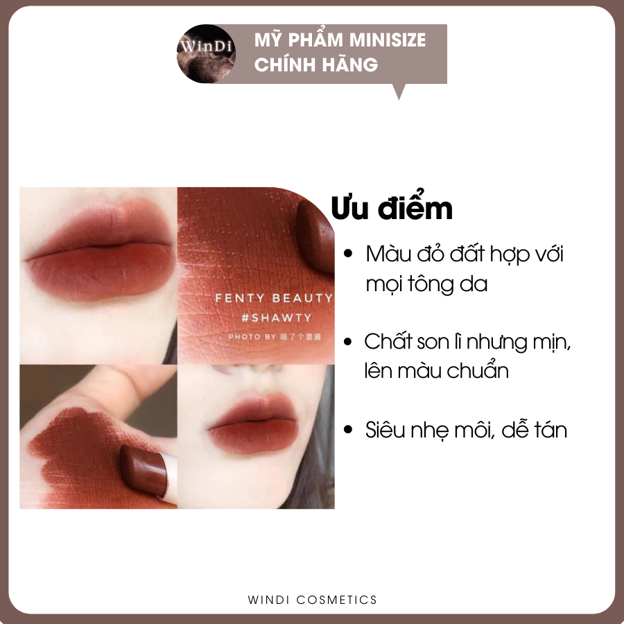 Son thỏi Fenty Beauty màu Shawty