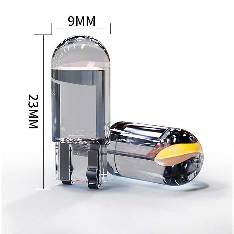 Car Width Indicator Light T10 Crystal Transparent Integrated LED Small Light COB High Brightness W5W License Plate Reading Light
