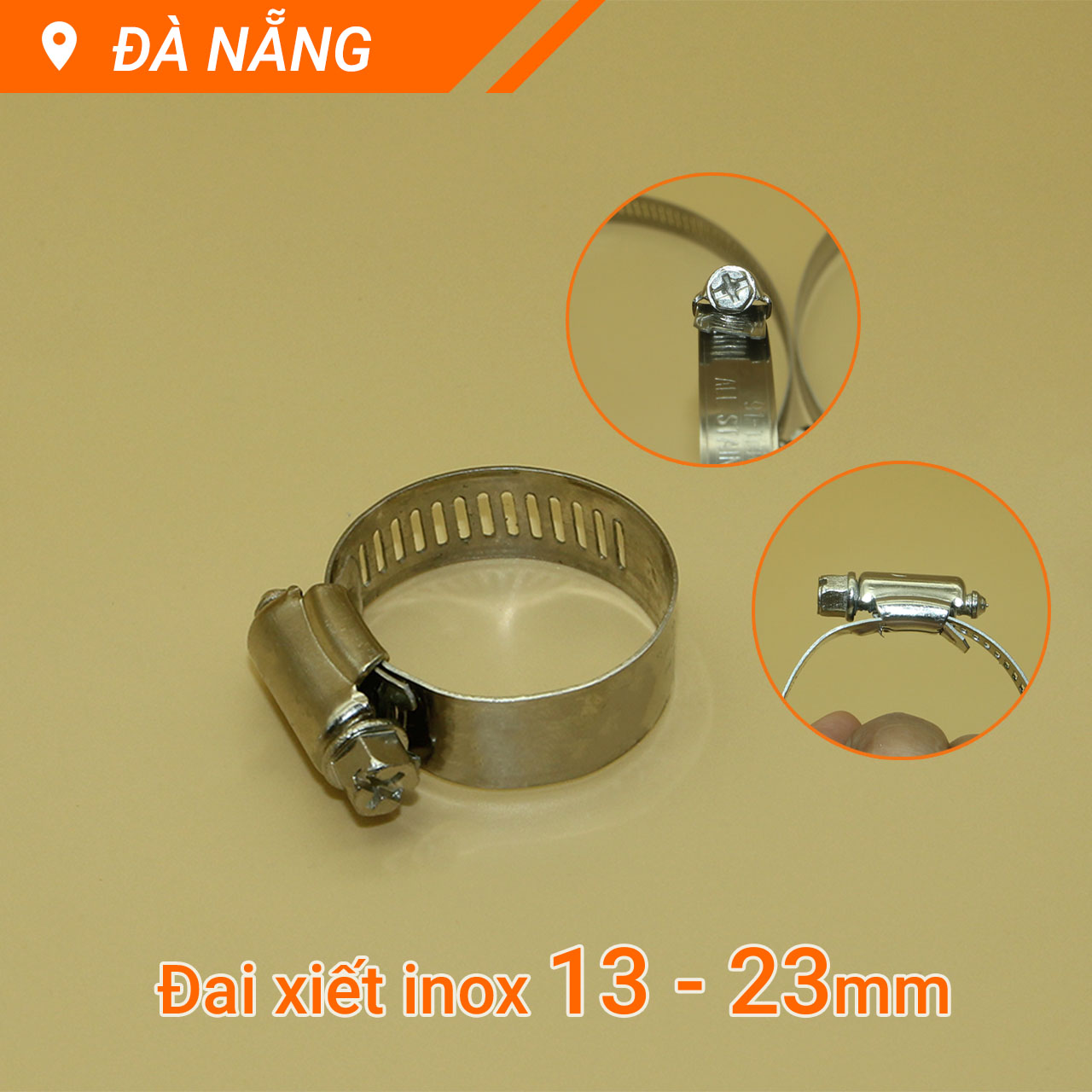 Đai xiết inox, cổ dê các cỡ