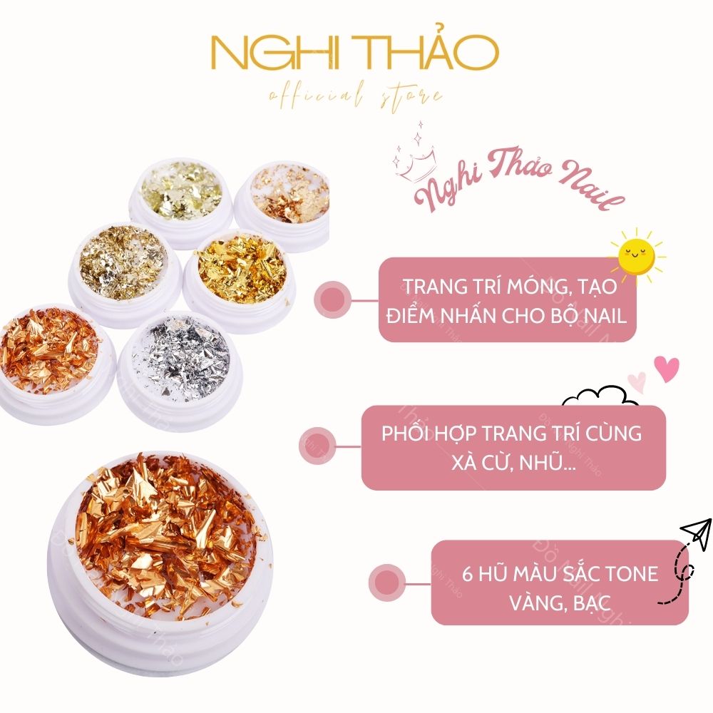 Giấy nhún nail 6 màu trang trí móng