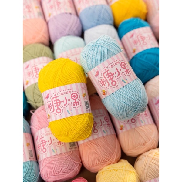 Len Baby Doll (Candy Cotton) len sợi nhỏ, mềm