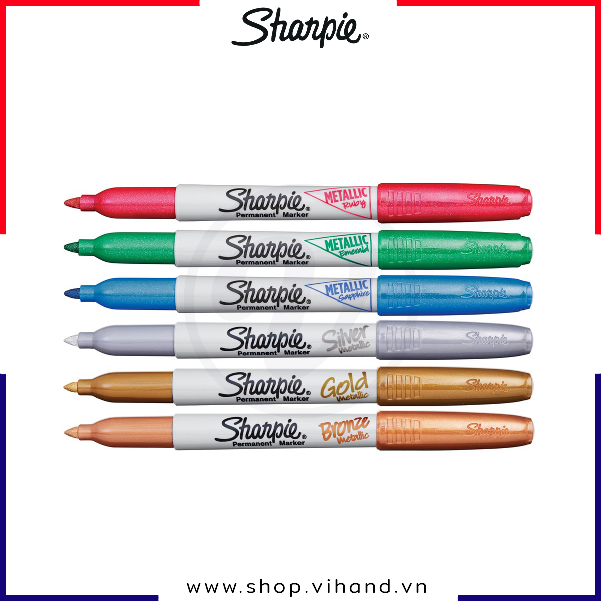 [HCM]Bút lông dầu không phai mực ánh kim Sharpie Metallic